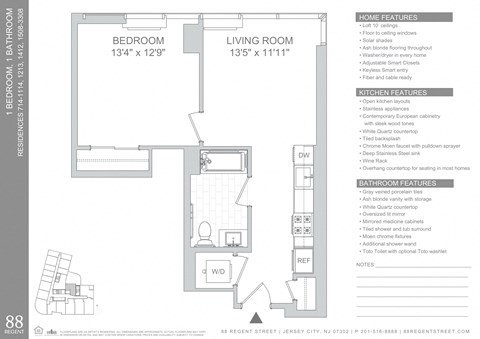 88 Regent Street Studio-2 Beds Apartment for Rent - Photo Gallery 54